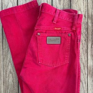 RARE Vintage red Wrangler jeans